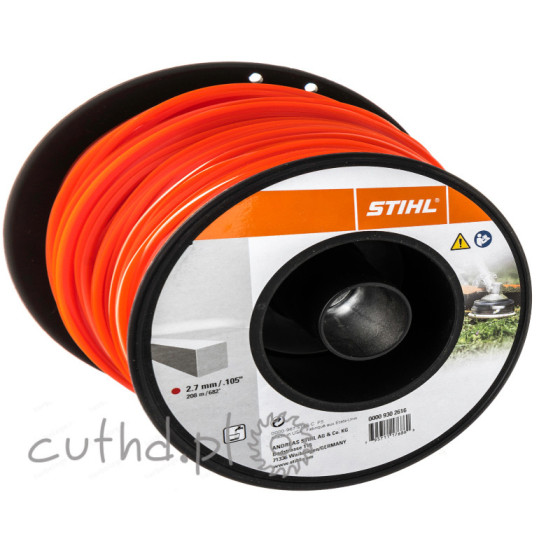 Żyłka tnąca kwadratowa 2,7mm STIHL rolka 208m