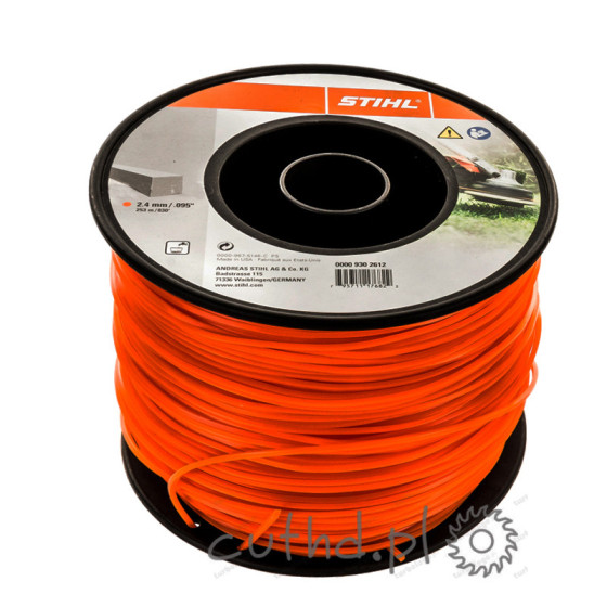 Żyłka tnąca kwadratowa 2,4mm STILHL rolka 253m