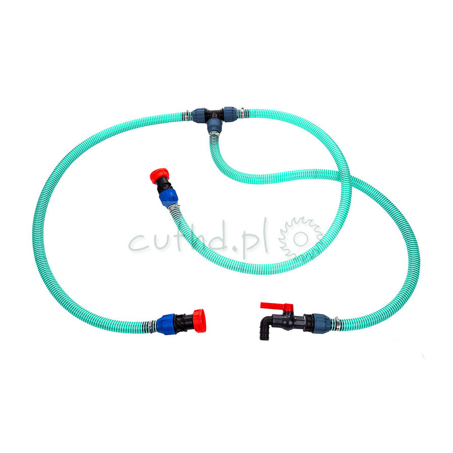 Zlewka do kontenera IBC zawór 1" rura 32mm
