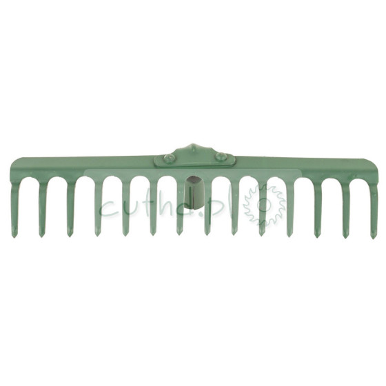 Grabie metalowe 14 zębów nieoprawne 36 cm