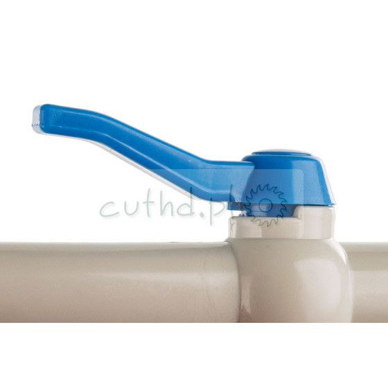 Kran z nakrętką do Mauzer Bradas S60x6 z wylewką 90° wąż + taśma PTFE
