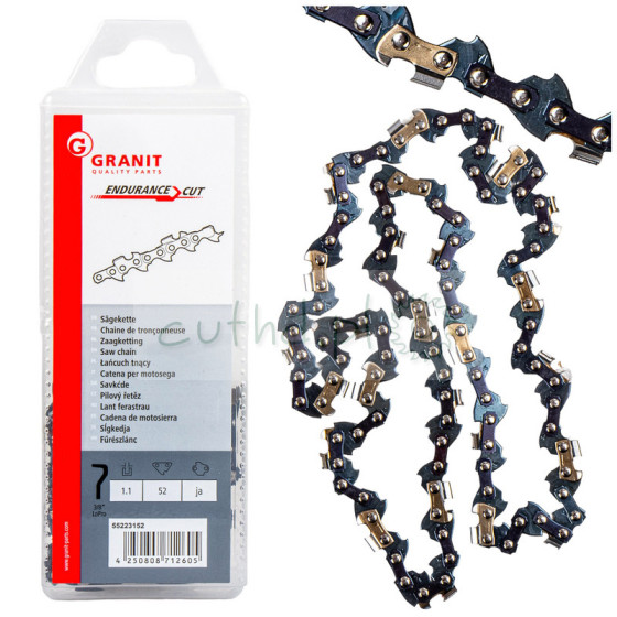 Łańcuch tnący do pilarki 3/8" 1,1mm 52og. Granit Endurance Cut