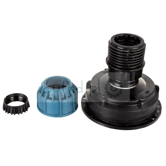 Przelotka adapter S100x8 na rurę PE 32mm IBC Mauzer